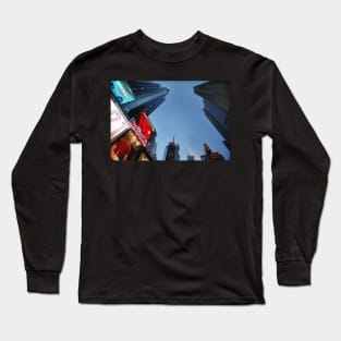 The lights of Times Square at twilight, NYC Long Sleeve T-Shirt